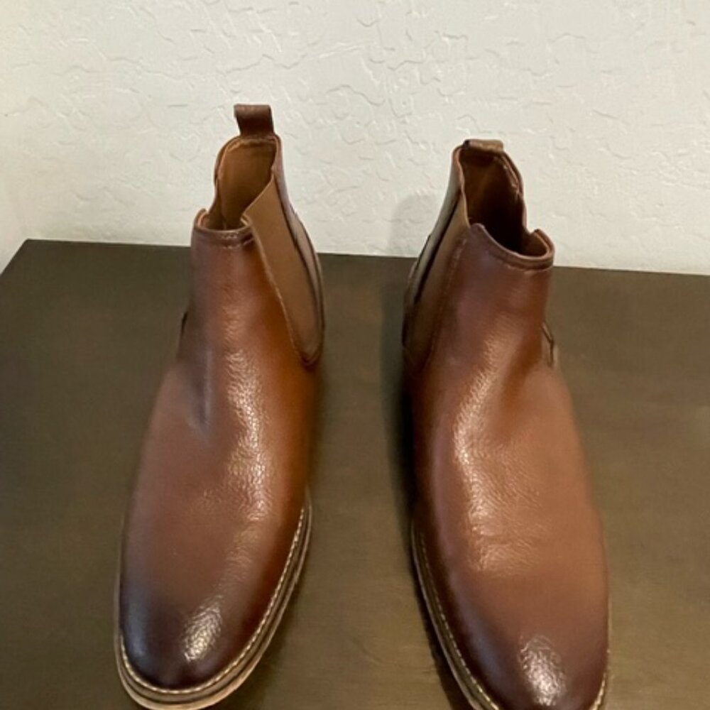 Tommy Hilfiger Ankle Boots Mens brown pull on short boots 9.5 NWT - Picture 3 of 7